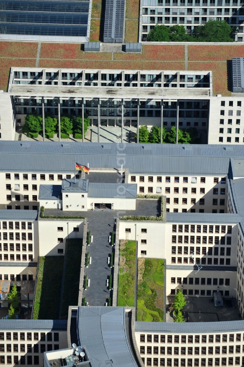 Aerial image Berlin - Building complex of the Ministry of Foreign Affairs in the district Mitte in Berlin