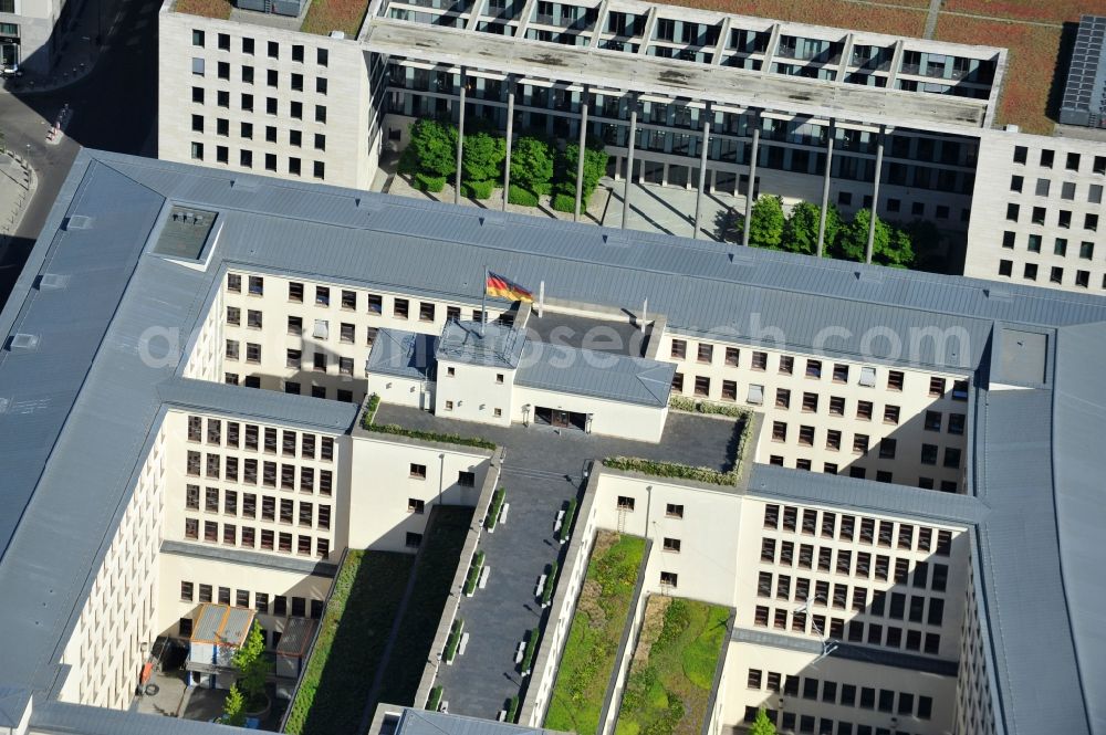 Aerial photograph Berlin - Building complex of the Ministry of Foreign Affairs in the district Mitte in Berlin