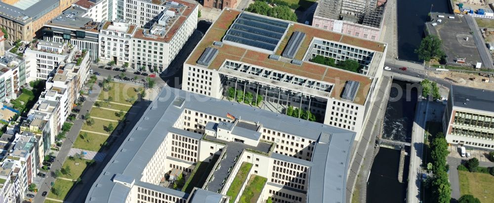 Berlin from above - Building complex of the Ministry of Foreign Affairs in the district Mitte in Berlin