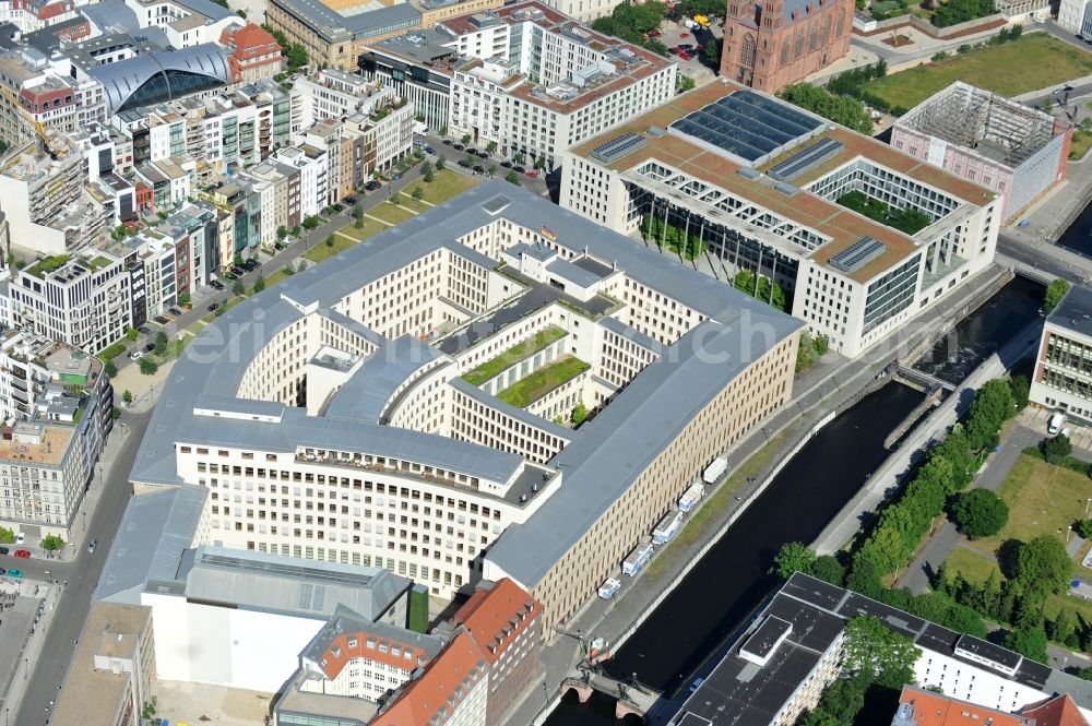 Aerial image Berlin - Building complex of the Ministry of Foreign Affairs in the district Mitte in Berlin