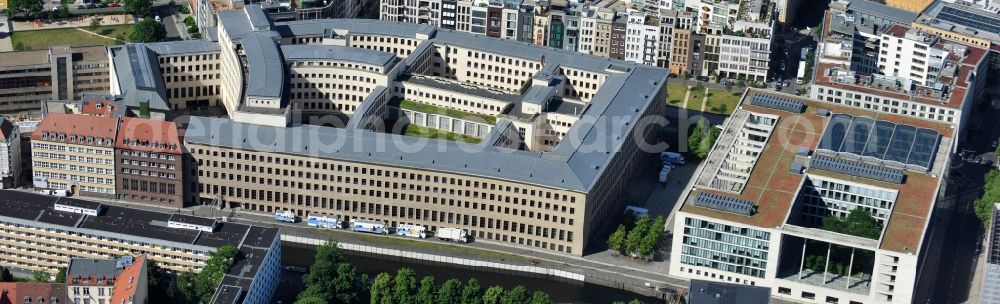 Berlin from the bird's eye view: Building complex of the Ministry of Foreign Affairs in the district Mitte in Berlin