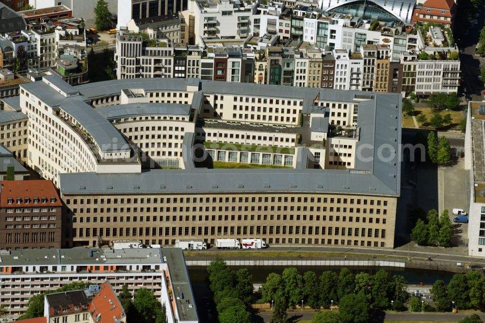 Berlin from above - Building complex of the Ministry of Foreign Affairs in the district Mitte in Berlin