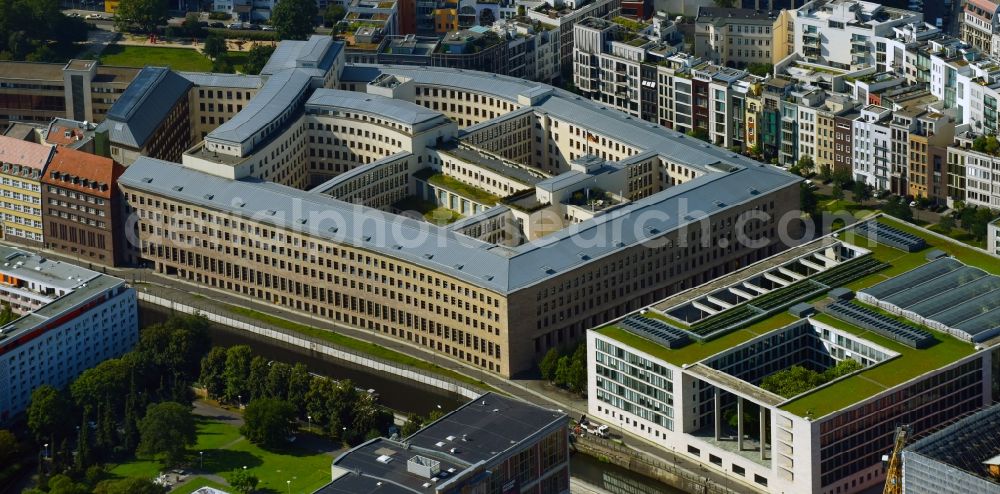 Berlin from above - Building complex of the Ministry of Foreign Affairs in the district Mitte in Berlin