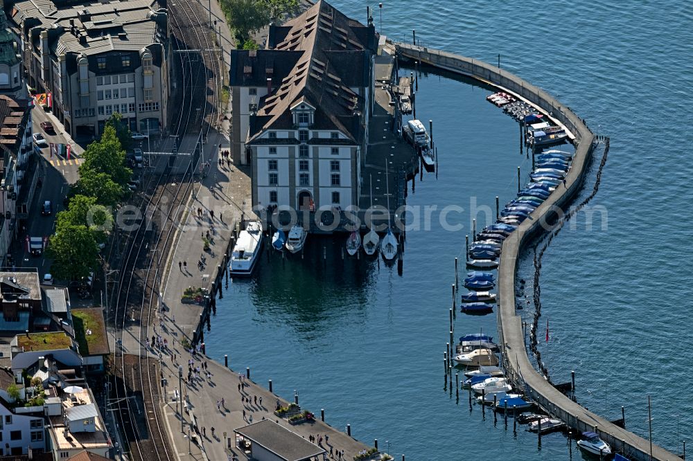 Aerial photograph Rorschach - Building complex of the Vocational School in Rorschach in the canton Sankt Gallen, Switzerland