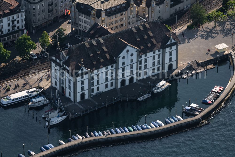 Rorschach from above - Building complex of the Vocational School in Rorschach in the canton Sankt Gallen, Switzerland