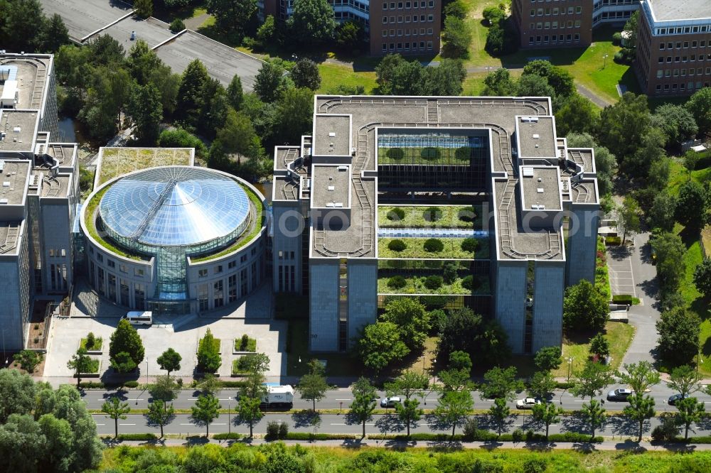 Frankfurt am Main from the bird's eye view: Building complex of the police Hessen in Frankfurt in the state Hesse, Germany