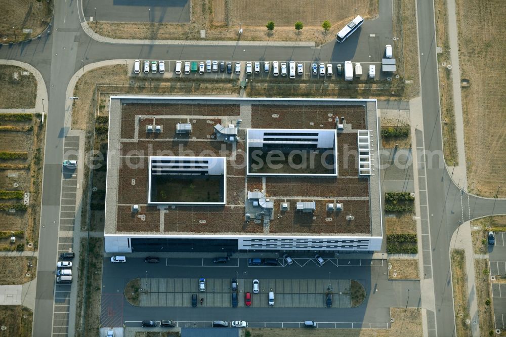 Aerial image Schönefeld - Building complex of the police Hugo-cornerner-Allee corner Fritz-Horn-Strasse in Schoenefeld in the state Brandenburg, Germany