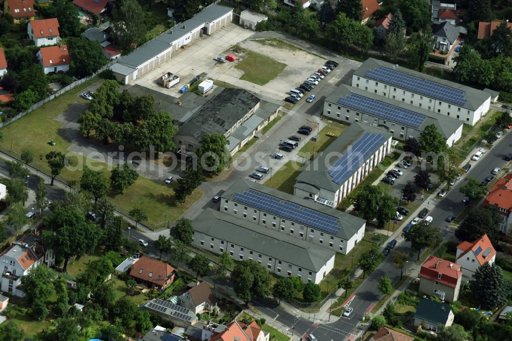 Aerial photograph Berlin - Building complex of the police Polizei Direktion 6 in Heinrich-Grueber-Strasse in Berlin