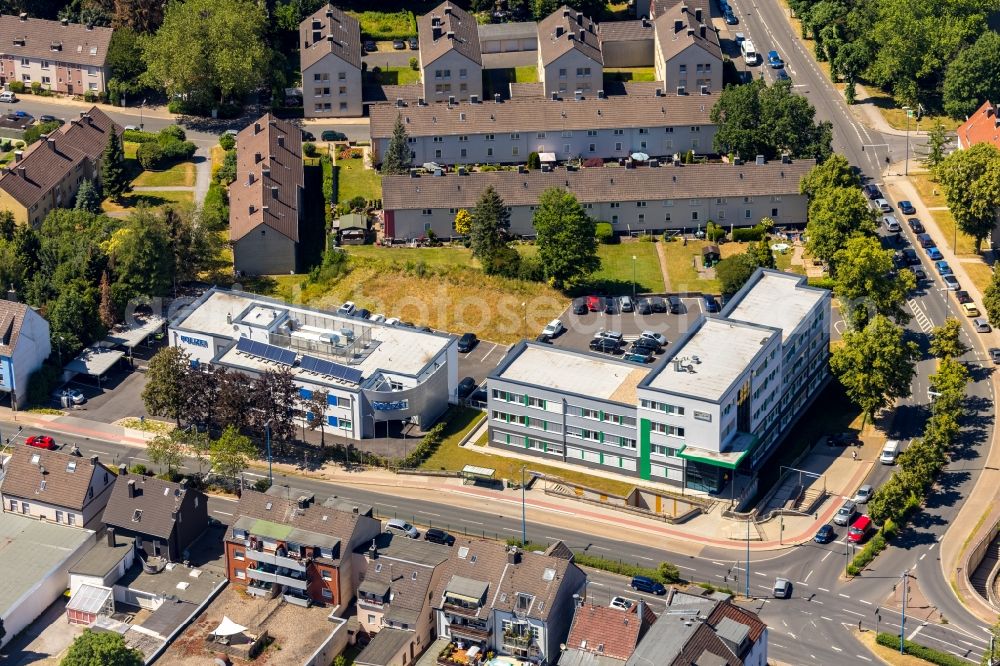 Aerial image Velbert - Building complex of the police in Velbert in the state North Rhine-Westphalia, Germany