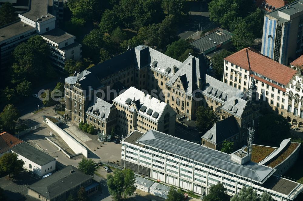 Hannover from above - Building complex of the police station Schuetzenplatz in Hannover in the state Lower Saxony