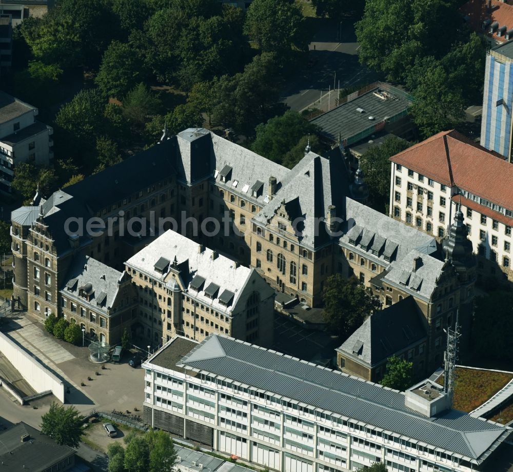 Hannover from the bird's eye view: Building complex of the police station Schuetzenplatz in Hannover in the state Lower Saxony