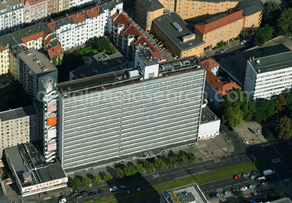 Berlin from above - Publishing house complex of the press and media house Berliner Verlag on Karl-Liebknecht-Strasse in the district Mitte in Berlin, Germany