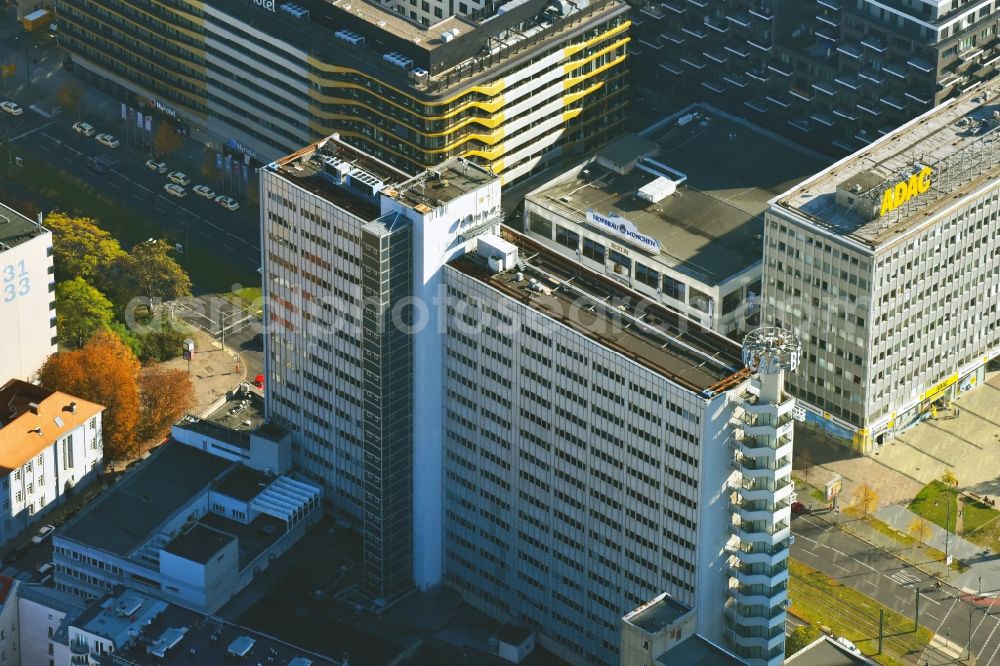 Aerial image Berlin - Publishing house complex of the press and media house Berliner Verlag on Karl-Liebknecht-Strasse in the district Mitte in Berlin, Germany