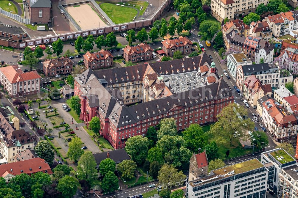 Freiburg im Breisgau from above - Publishing house complex of the press and media house Herder Verlag in Freiburg im Breisgau in the state Baden-Wuerttemberg, Germany