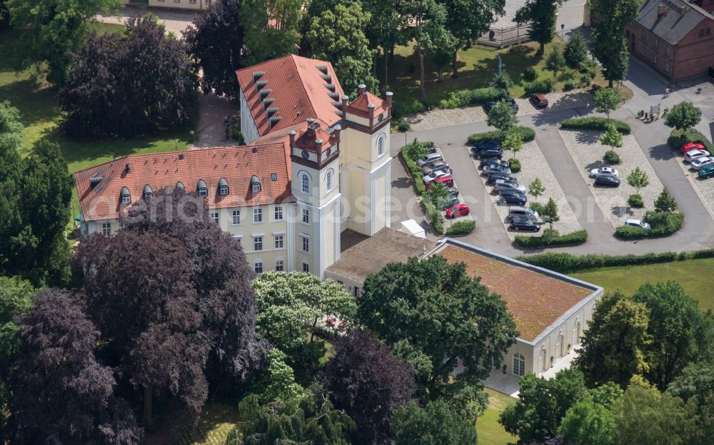 Aerial image Lübbenau/Spreewald - Building complex in the park of the castle Luebbenau/Spreewald in the state Brandenburg