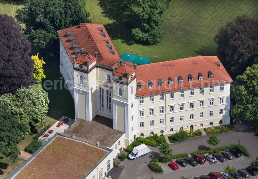 Aerial photograph Lübbenau/Spreewald - Building complex in the park of the castle Luebbenau/Spreewald in the state Brandenburg