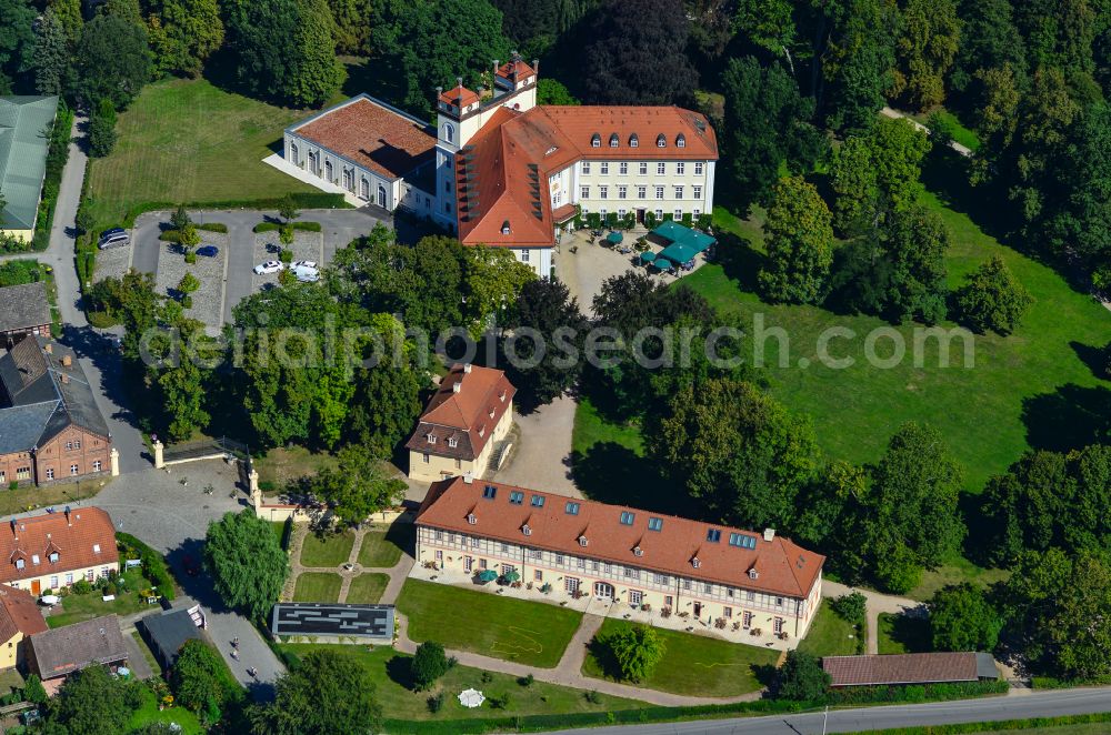 Aerial photograph Lübbenau/Spreewald - Building complex in the park of the castle Luebbenau/Spreewald in the state Brandenburg