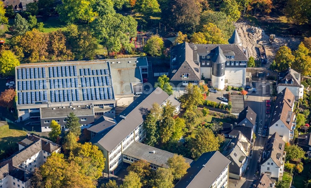 Siegen from the bird's eye view: Building complex in the park of the castle Oberes Schloss in Siegen in the state North Rhine-Westphalia