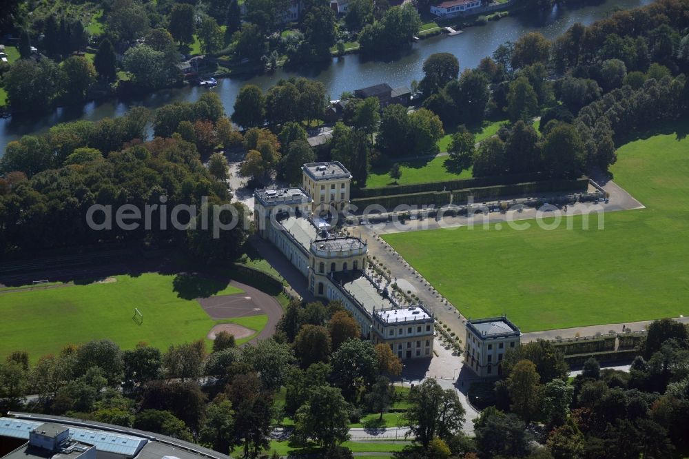 Aerial image Kassel - Palais park of the castle in Kassel in the state Hesse