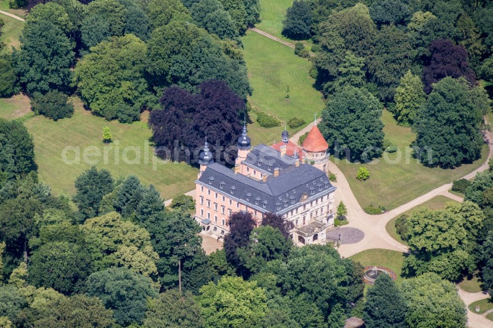 Aerial image Altdöbern - Building complex in the park of the castle Altdoebern in Altdoebern in the state Brandenburg