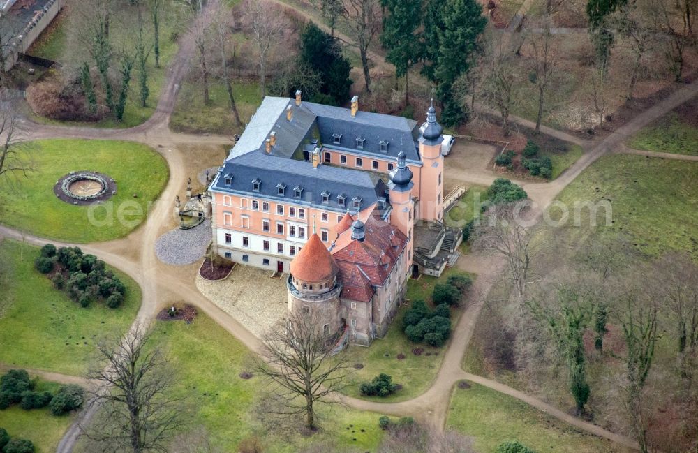 Altdöbern from the bird's eye view: Building complex in the park of the castle Altdoebern in Altdoebern in the state Brandenburg