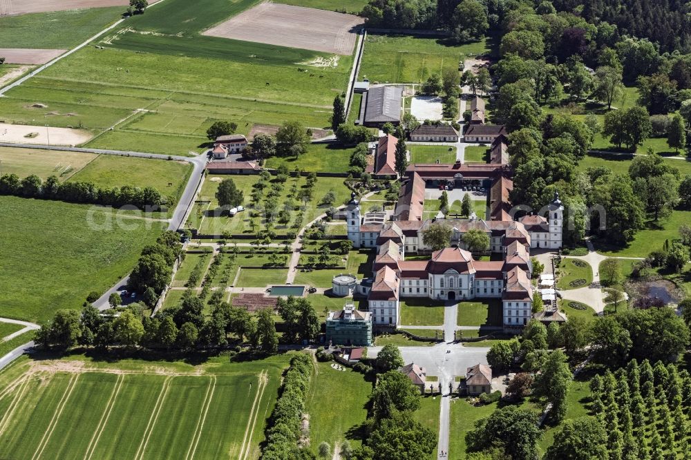 Aerial photograph Eichenzell - Building complex in the park of the castle Fasanerie in Eichenzell in the state Hesse, Germany