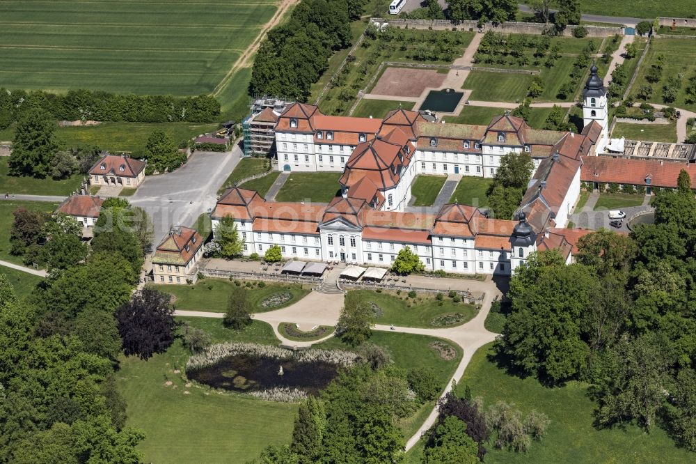 Eichenzell from the bird's eye view: Building complex in the park of the castle Fasanerie in Eichenzell in the state Hesse, Germany