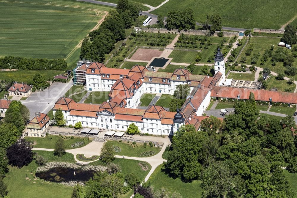 Aerial image Eichenzell - Building complex in the park of the castle Fasanerie in Eichenzell in the state Hesse, Germany