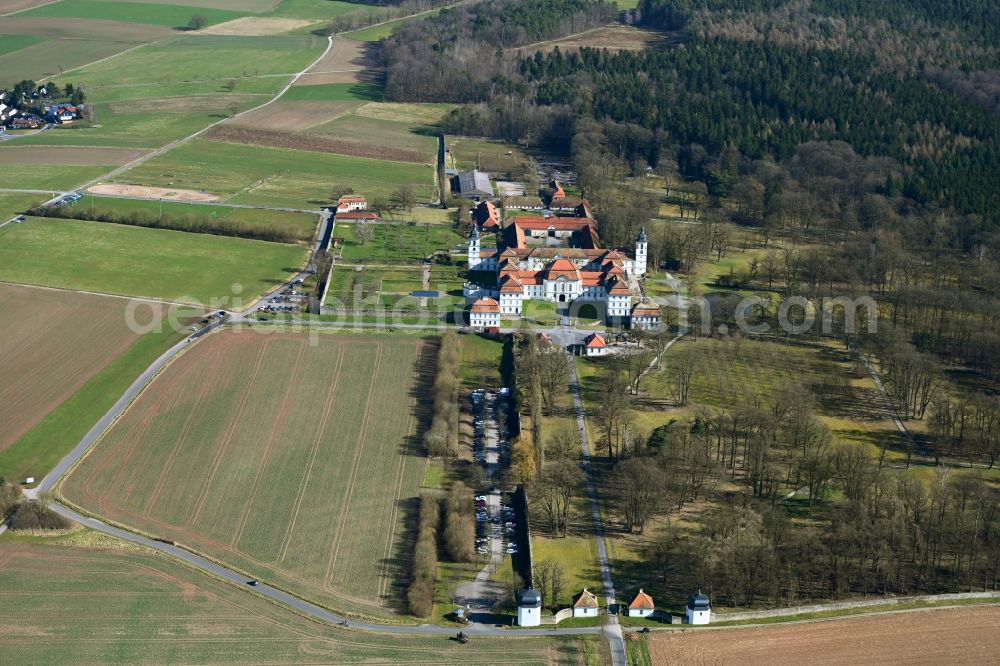 Eichenzell from the bird's eye view: Building complex in the park of the castle Fasanerie in Eichenzell in the state Hesse, Germany