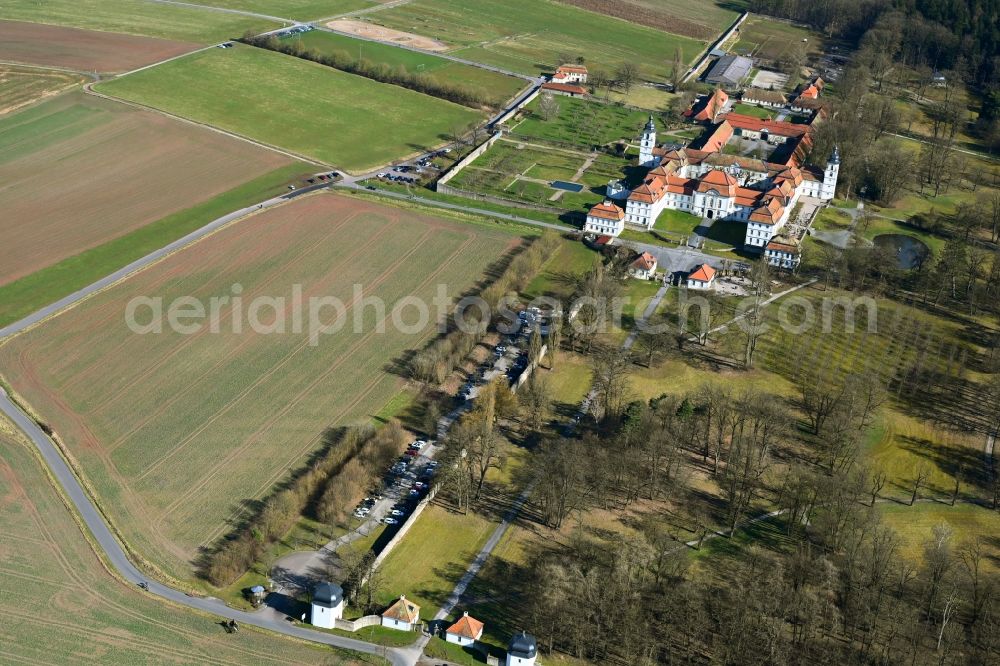 Aerial photograph Eichenzell - Building complex in the park of the castle Fasanerie in Eichenzell in the state Hesse, Germany