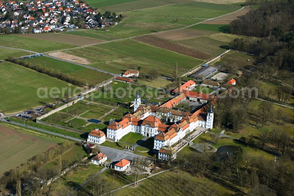 Aerial image Eichenzell - Building complex in the park of the castle Fasanerie in Eichenzell in the state Hesse, Germany