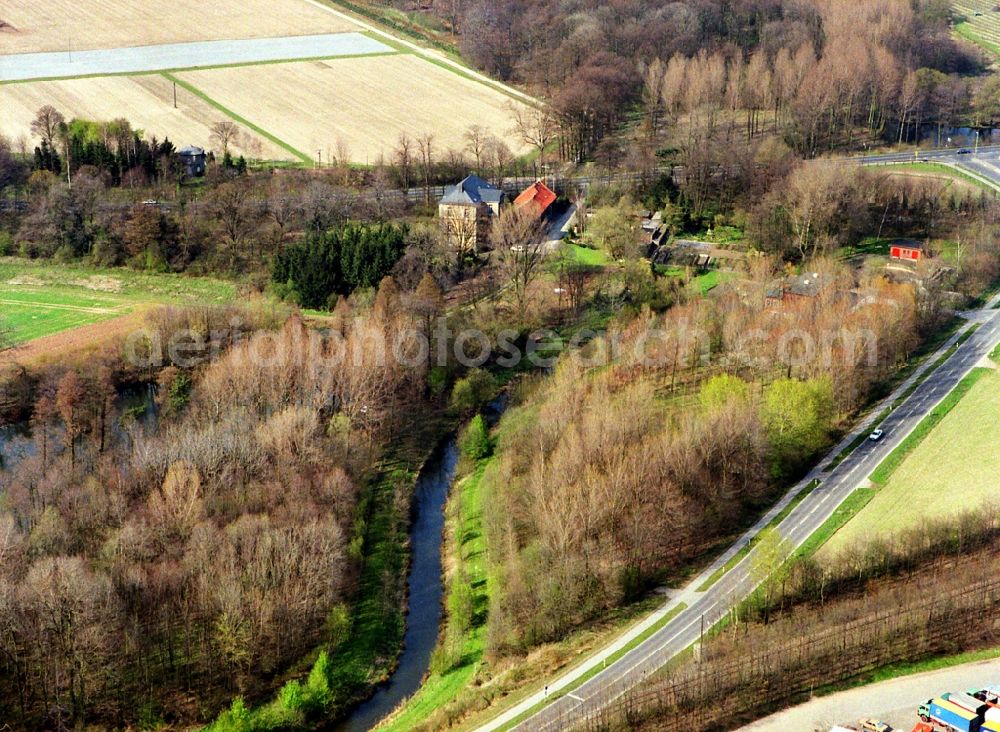 Aerial image Rheurdt - Building complex in the park of the castle Leyenburg der Culture & Castles GmbH in Rheurdt in the state North Rhine-Westphalia