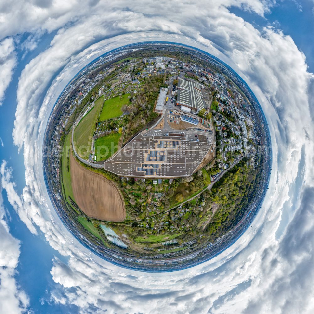 Köln from the bird's eye view: Building complex of the broadcaster RTL Television GmbH on Kennedy-Ufer in the district Deutz in Cologne in the state North Rhine-Westphalia, Germany