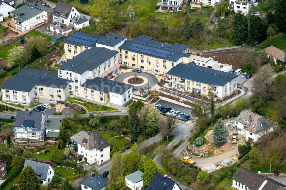 Meschede from above - Building complex of the Senior Centre Focus Meschede on Noerdeltstrasse in Meschede in North Rhine-Westphalia, Germany