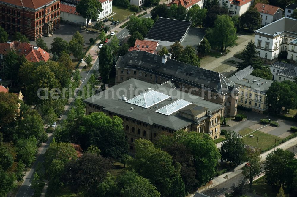 Aerial photograph Gotha - Building complex of the court of the Thueringer Finanzgericht in Gotha in the state Thuringia