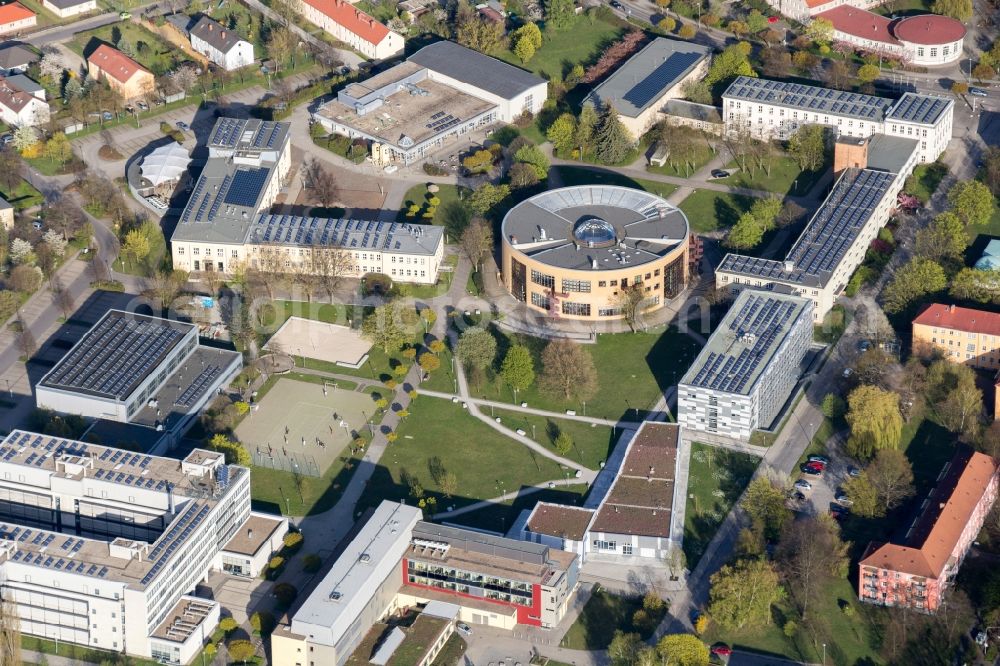 Senftenberg from the bird's eye view: Building complex of the university Cottbus-Senftenberg in Senftenberg in the state Brandenburg