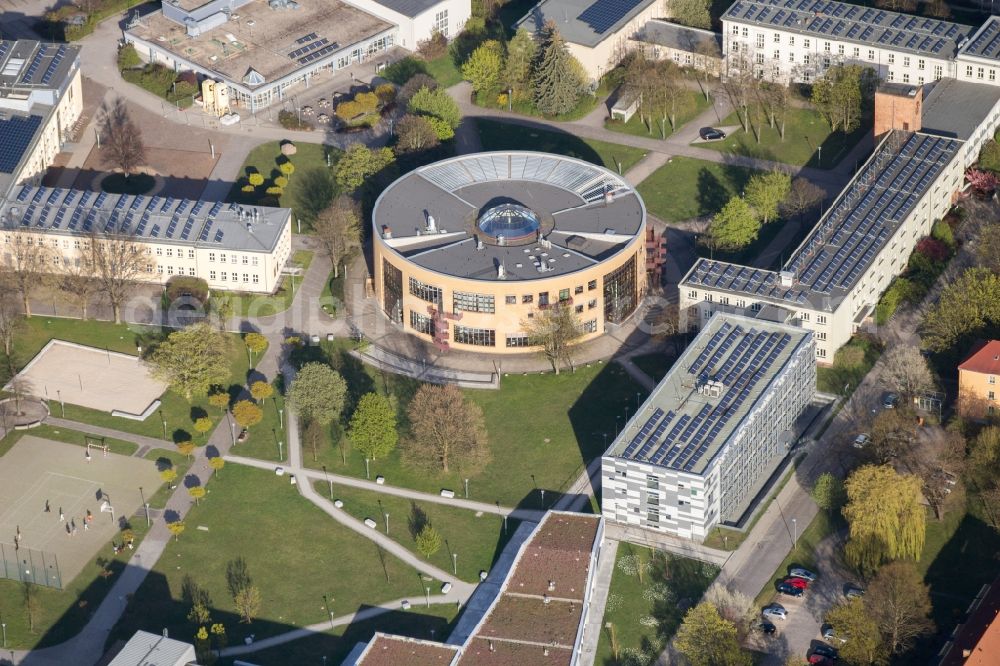 Aerial image Senftenberg - Building complex of the university Cottbus-Senftenberg in Senftenberg in the state Brandenburg