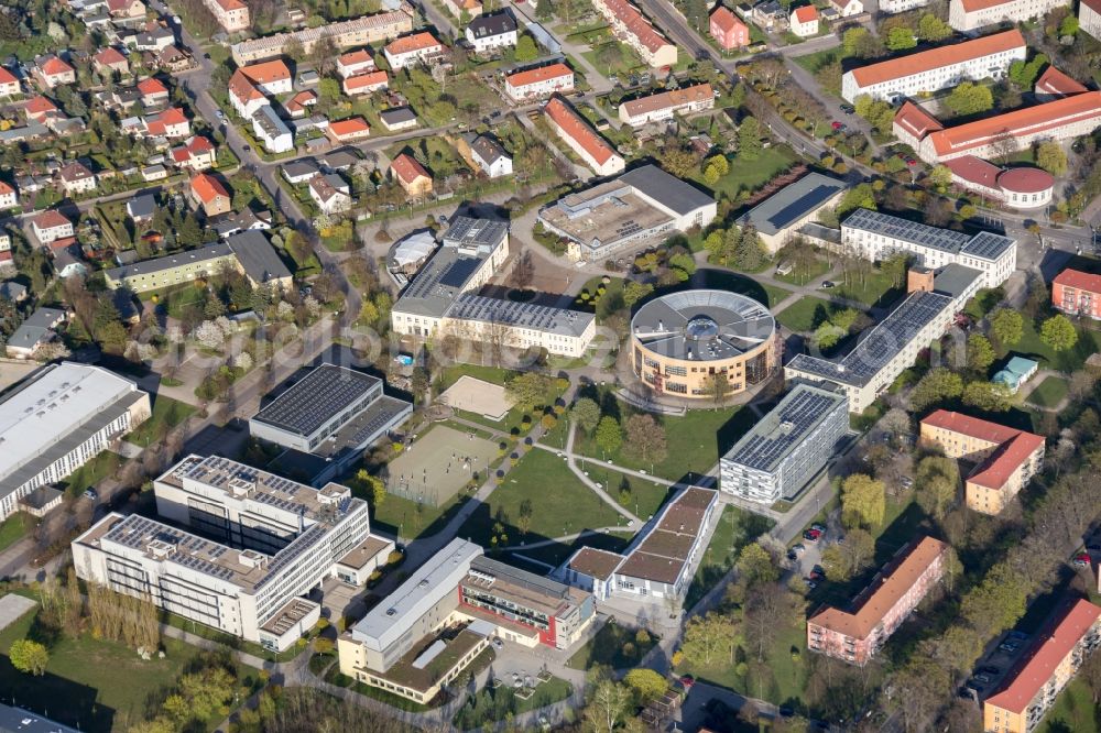 Aerial photograph Senftenberg - Building complex of the university Cottbus-Senftenberg in Senftenberg in the state Brandenburg