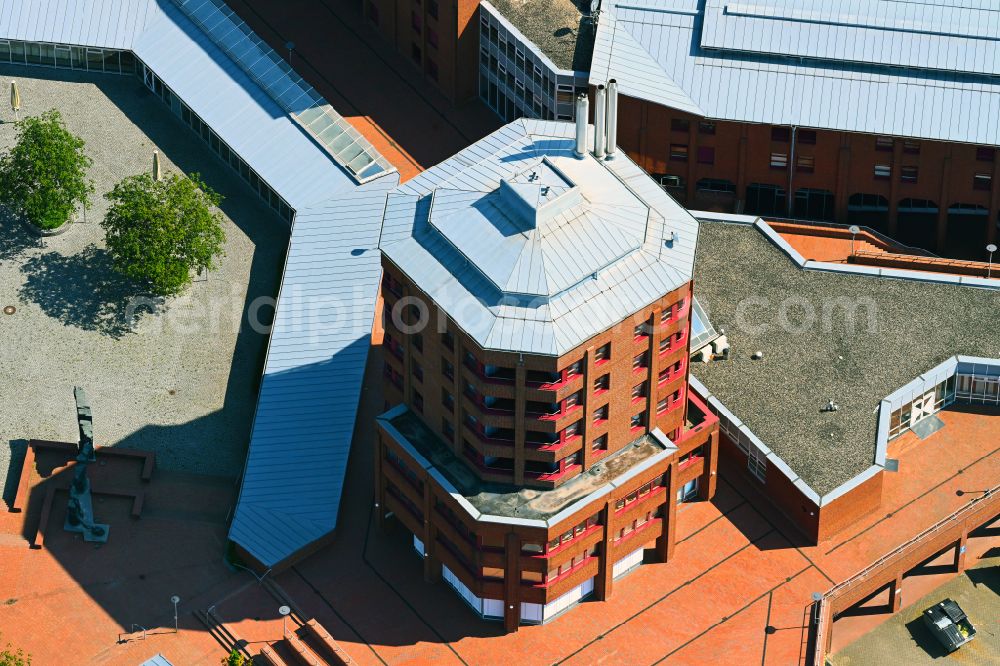 Aerial image Münster - Building complex of the further education and training center Education and Science Center of the Federal Finance Administration on Gescherweg Street in the district on street Gescherweg of Gievenbeck in Muenster in the federal state of North Rhine-Westphalia, Germany