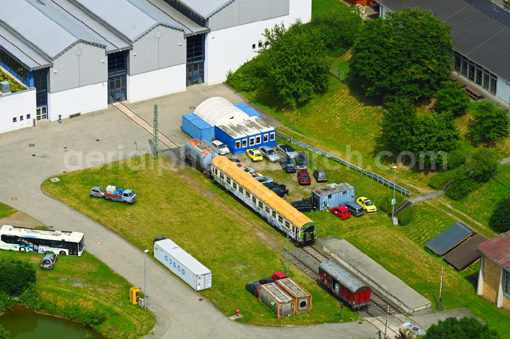 Aerial photograph Koblenz - Building complex of the education and training center Feuerwehr- and Katastrophenschutzakademie on street Lindenallee in the district Asterstein in Koblenz in the state Rhineland-Palatinate, Germany