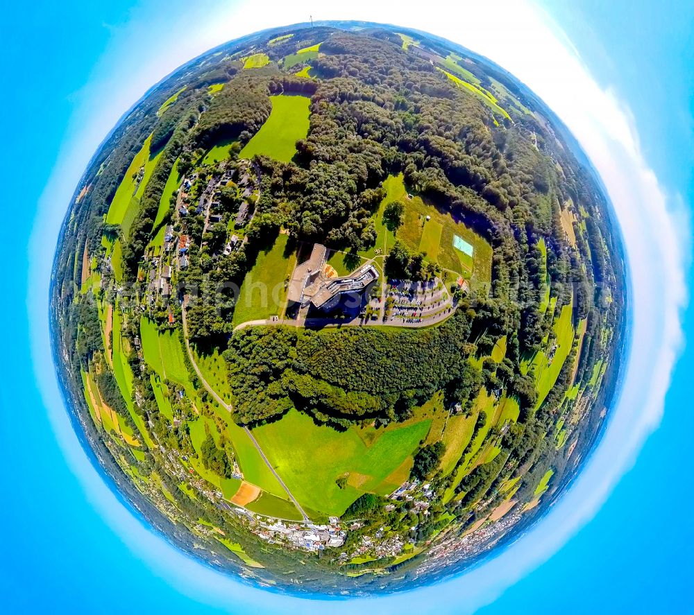 Bossel from the bird's eye view: Building complex of the education and training center IG-Metall-Bildungszentrum on street Otto-Brenner-Strasse in Bossel in the state North Rhine-Westphalia, Germany