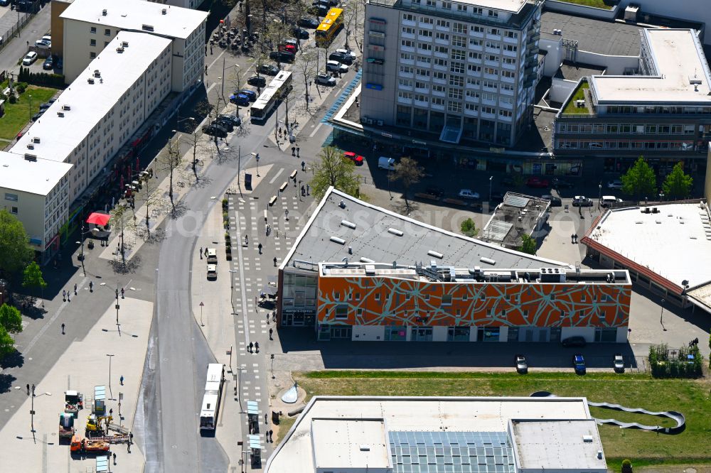 Aerial image Wolfsburg - Building complex of the education and training center 42 Wolfsburg on street Porschestrasse in Wolfsburg in the state Lower Saxony, Germany