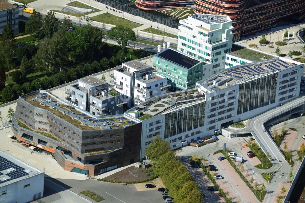 Hamburg from above - Complex forests house on the island park in Hamburg - Wilhelmsburg