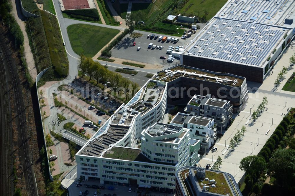 Aerial photograph Hamburg - Complex forests house on the island park in Hamburg - Wilhelmsburg