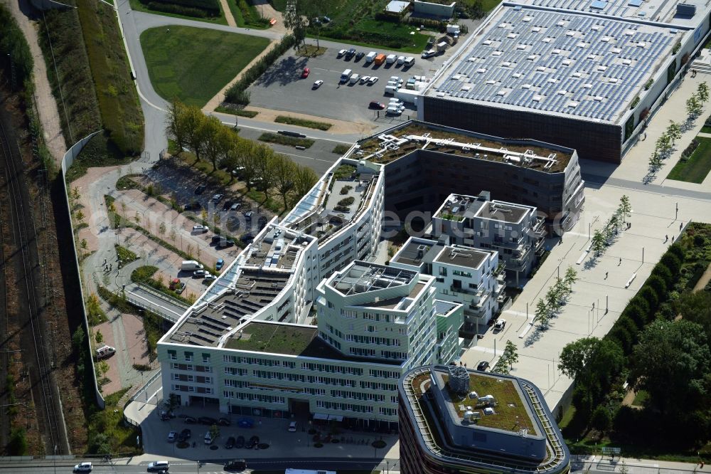 Hamburg from above - Complex forests house on the island park in Hamburg - Wilhelmsburg