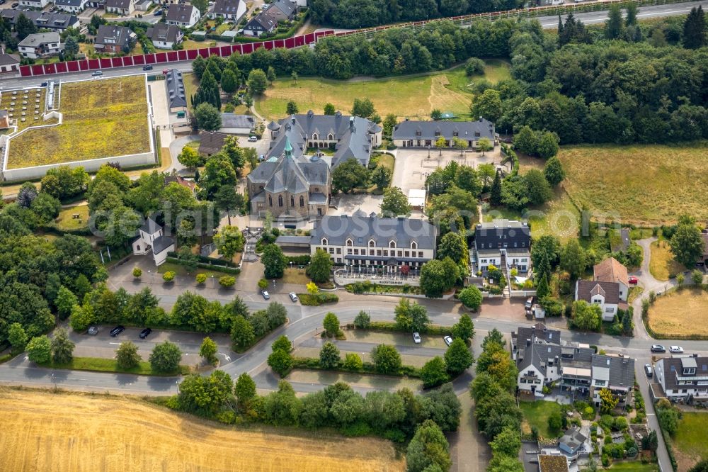 Aerial photograph Bochum - Complex of buildings of the Cistercian monastery in the district of Stiepel in Bochum in the federal state North Rhine-Westphalia