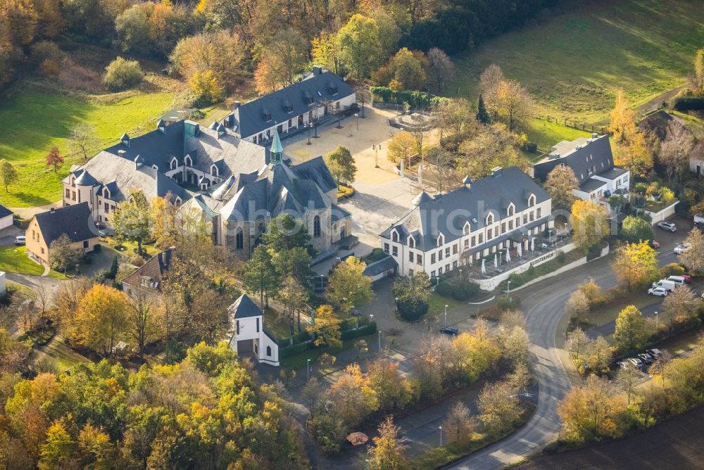 Aerial photograph Bochum - Complex of buildings of the Cistercian monastery in the district of Stiepel in Bochum in the federal state North Rhine-Westphalia