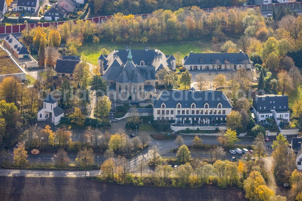 Aerial photograph Bochum - Complex of buildings of the Cistercian monastery in the district of Stiepel in Bochum in the federal state North Rhine-Westphalia