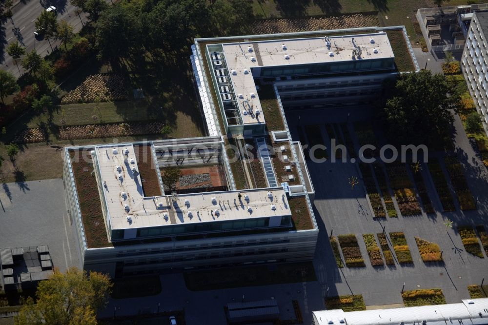 Aerial photograph Berlin - Building complex of the branch of the Federal Institute for Materials Research and Testing in Adlershof in Berlin in Germany