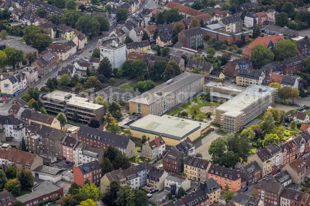 Hamm from above - Building complex of the Vocational School Friedrich-List-Berufskolleg and Eduard-Spranger-Berufskolleg on Vorheider Weg in Hamm in the state North Rhine-Westphalia